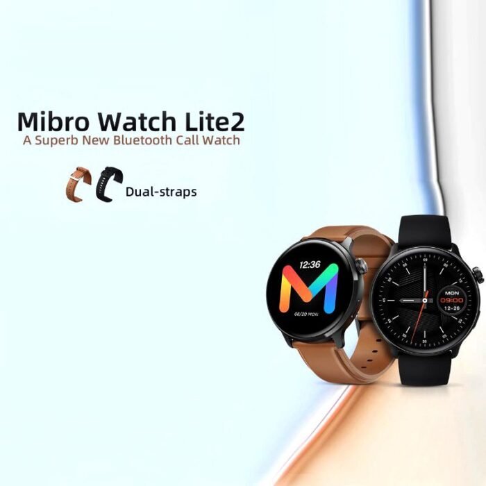 Mibro Lite 2 Smartwatch with two straps