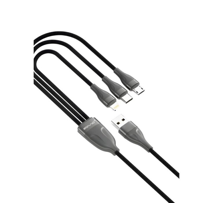 SOVO SC-117 USB cable 3-in-1 Black