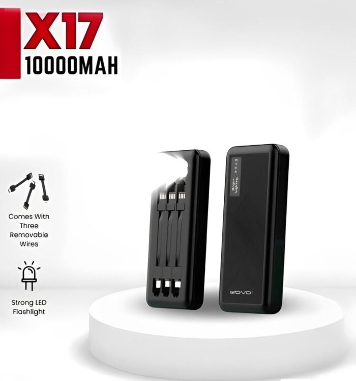 SOVO X17 power bank Black bit details