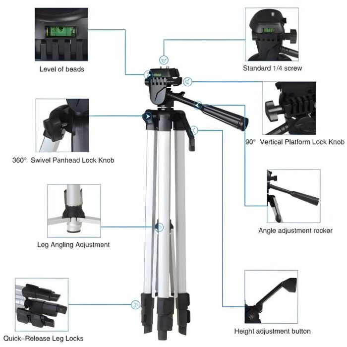 3301 Tripod Stand features details