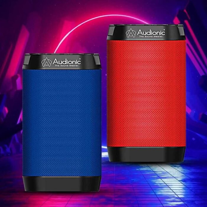 Audionic LYON Bluetooth Speaker Red & Blue Color