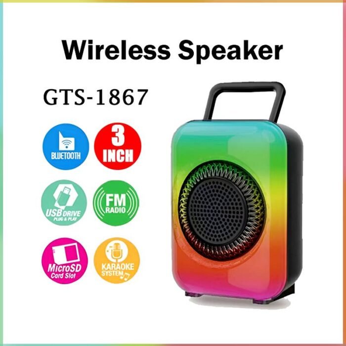 GTS-1867 Bluetooth Speaker with multiple features