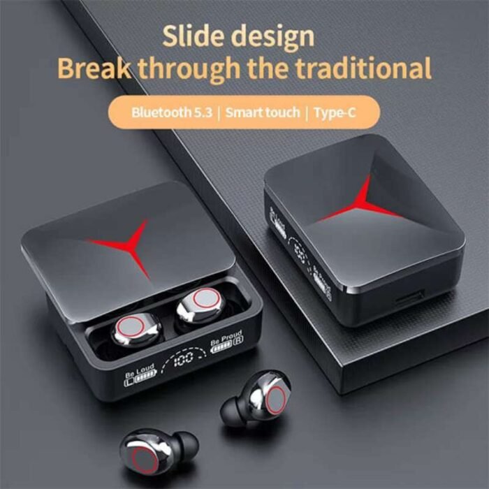 M90 Pro Wireless Earbuds Slide Design